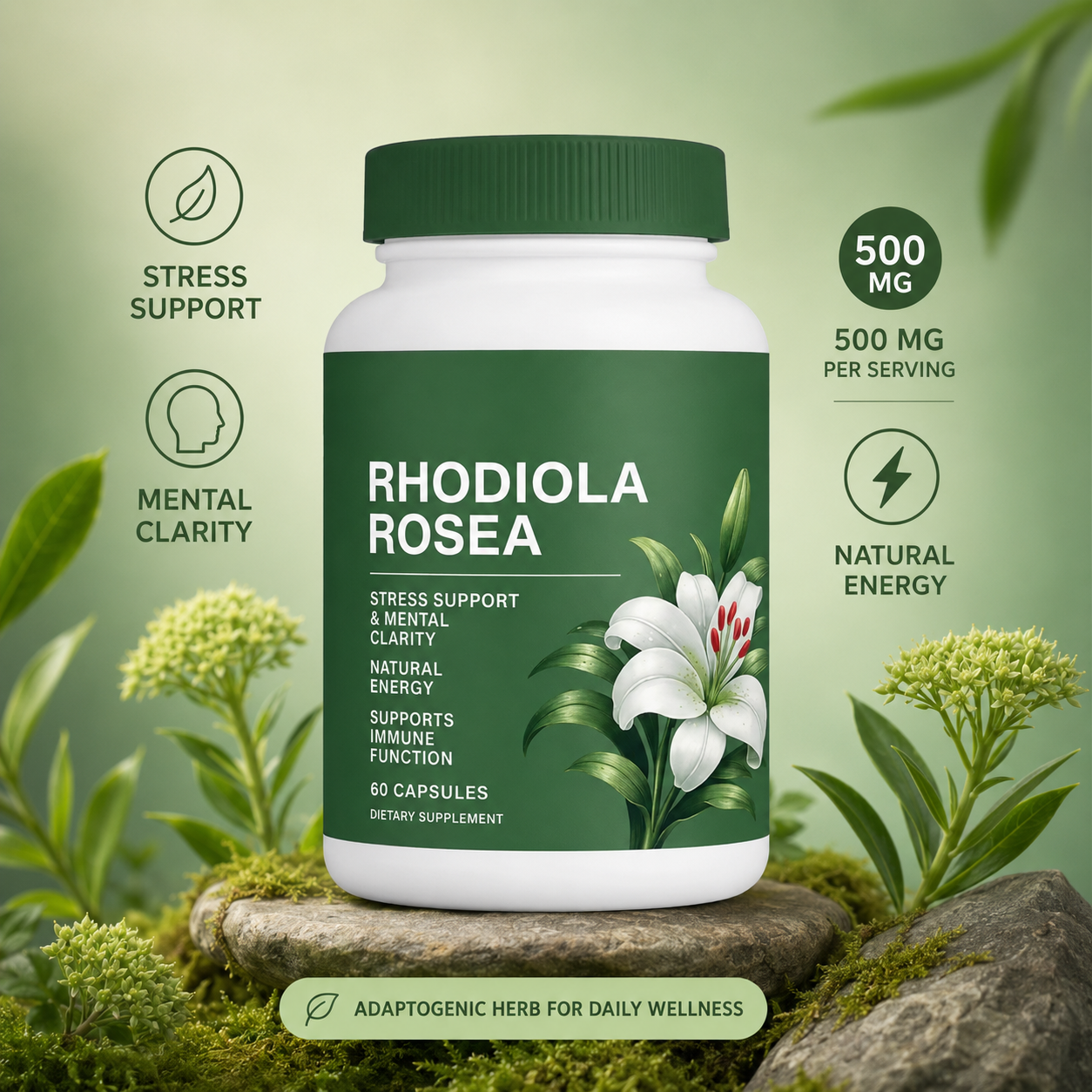 Rhodiola Rosea Natural Adaptogen